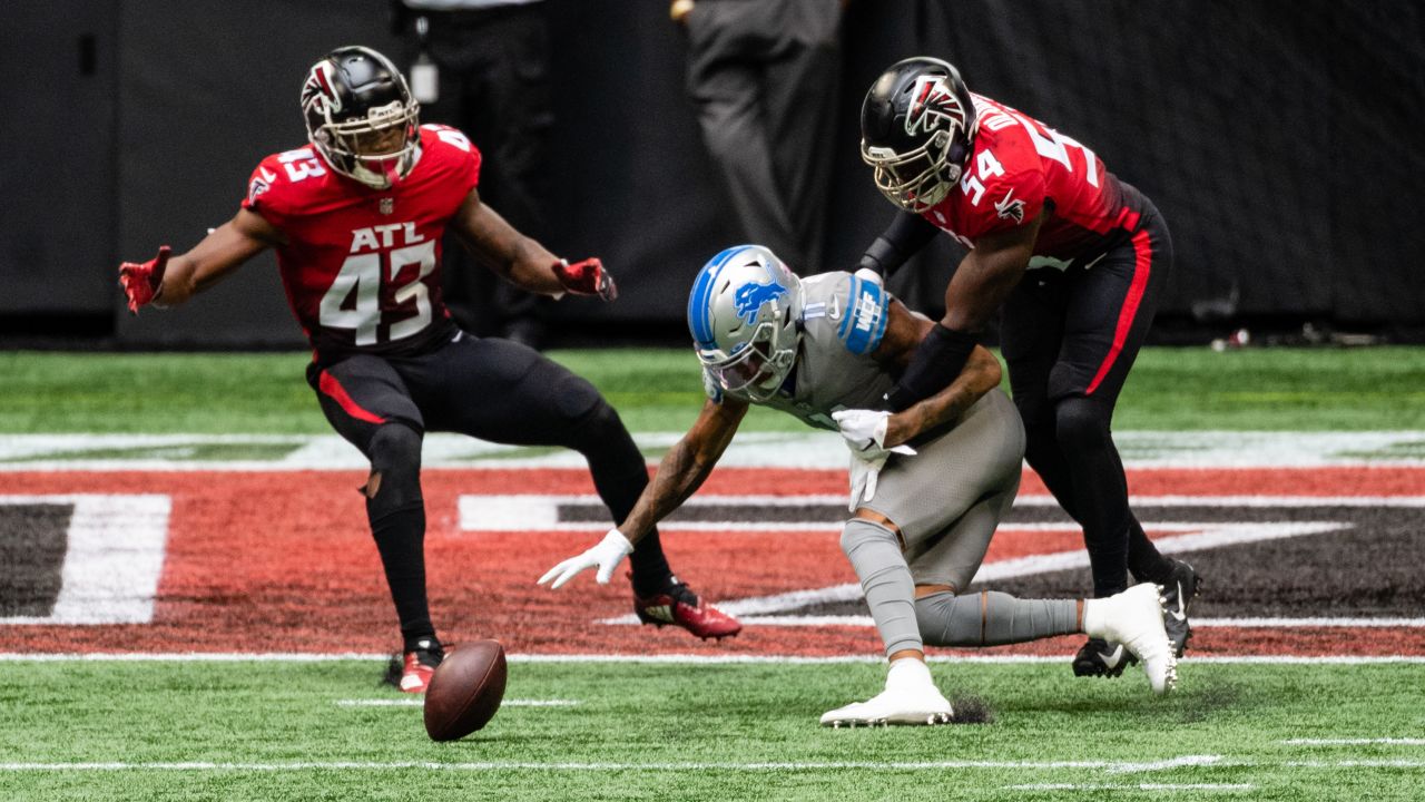 DETROIT, MI - SEPTEMBER 24: Atlanta Falcons running back (25) Tyler Allgeier  in action during the game between Atlanta Falcons and Detroit Lions on  September 24, 2023 at Ford Field in Detroit