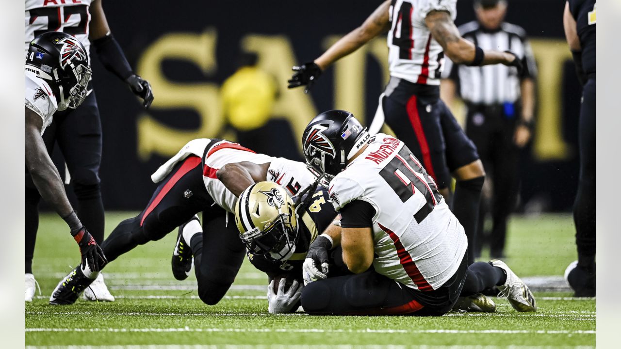 Atlanta Falcons defensive tackle Timmy Horne (93) pictured before an NFL  football game against the Washington Commanders, Sunday, November 27, 2022  in Landover. (AP Photo/Daniel Kucin Jr Stock Photo - Alamy