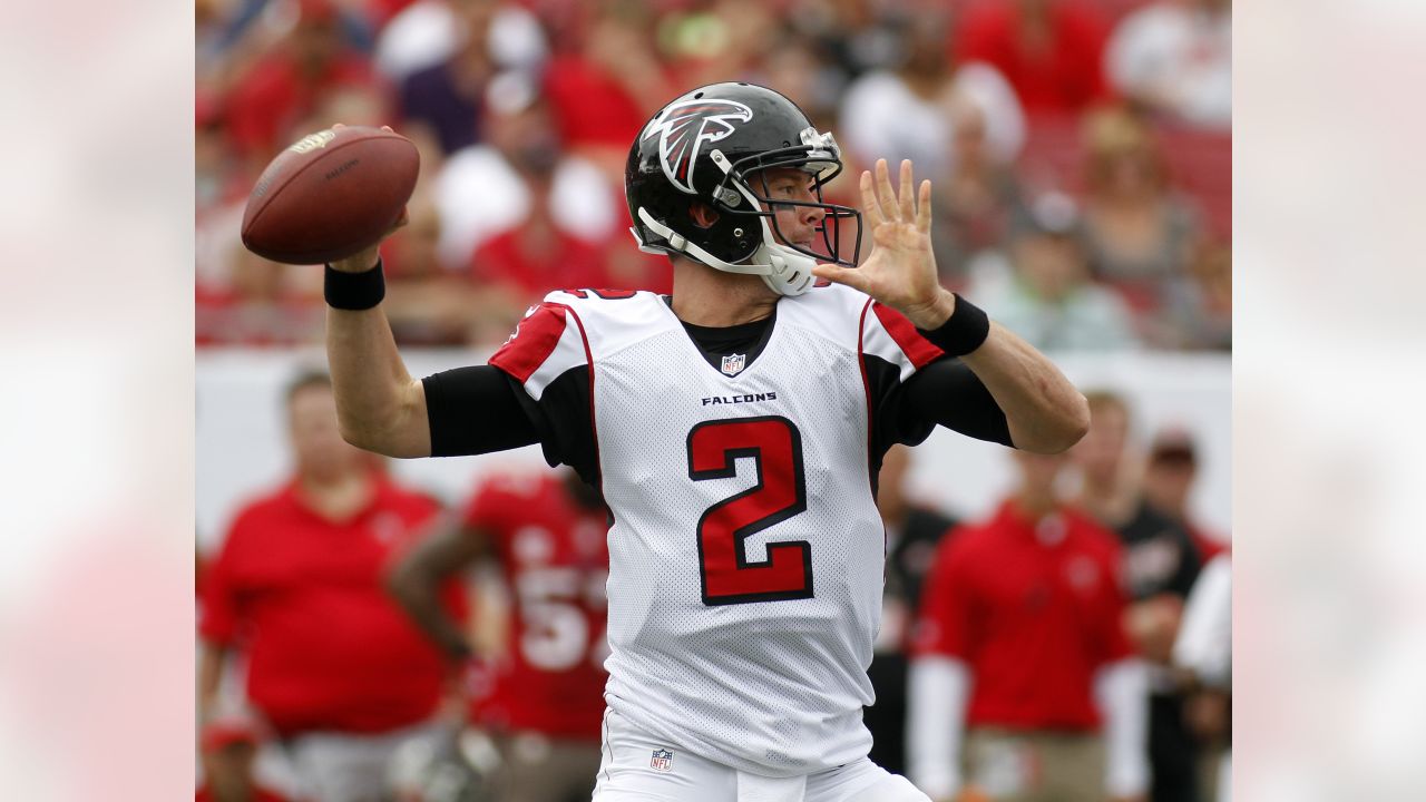 September 22, 2019: Atlanta Falcons quarterback Matt Ryan (2) during pregame  of NFL football game action between the Atlanta Falcons and the  Indianapolis Colts at Lucas Oil Stadium in Indianapolis, Indiana. John