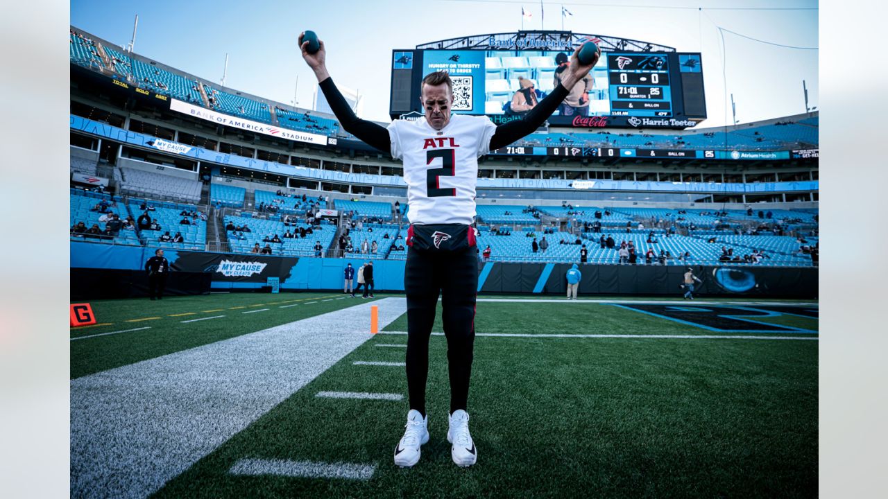 December 12, 2010; Atlanta Falcons quarterback Matt Ryan (2) rares back for  a throw at Bank of America Stadium in Charlotte,NC. Falcons win 31-10 over  Carolina. Jim Dedmon/CSM(Credit Image: © Jim Dedmon/Cal