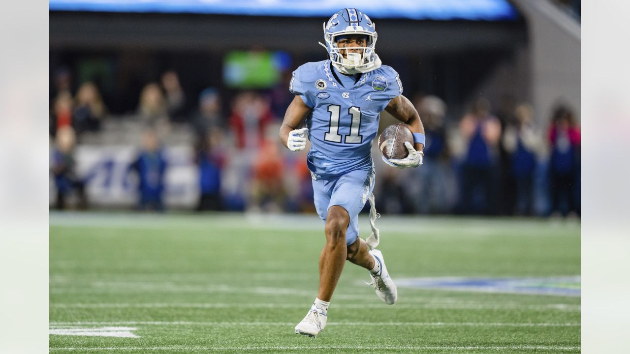 Cowboys meet with UNC WR Josh Downs, Houston's Tank Dell