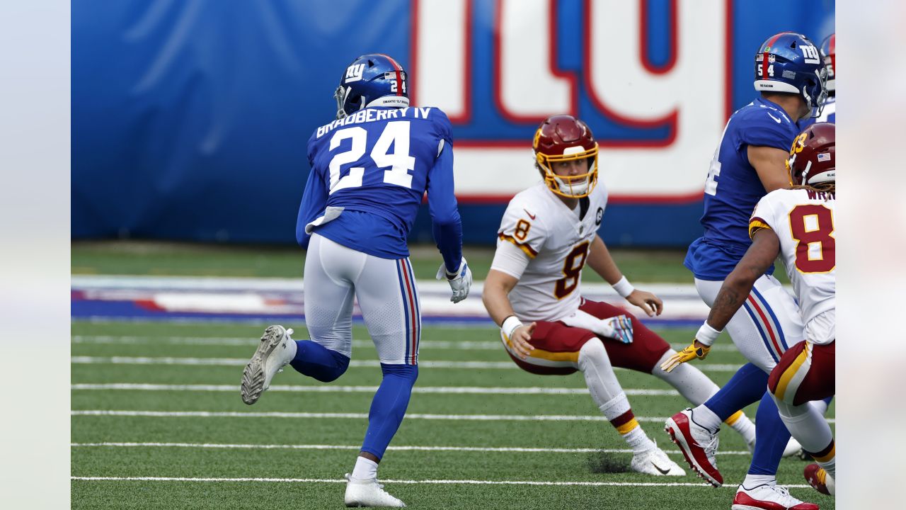 New York Giants defensive end Leonard Williams (99) in action during an NFL  football game against the Washington Football Team, Sunday, Oct. 18, 2020,  in East Rutherford, N.J. (AP Photo/Adam Hunger Stock