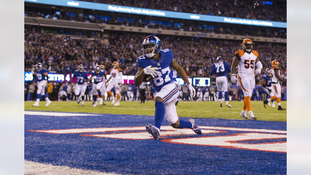 New York Giants tackle Eric Smith during an NFL preseason football game  against the Cincinnati Bengals, Sunday, Aug. 21, 2022 in East Rutherford,  N.J. The Giants won 25-22. (AP Photo/Vera Nieuwenhuis Stock