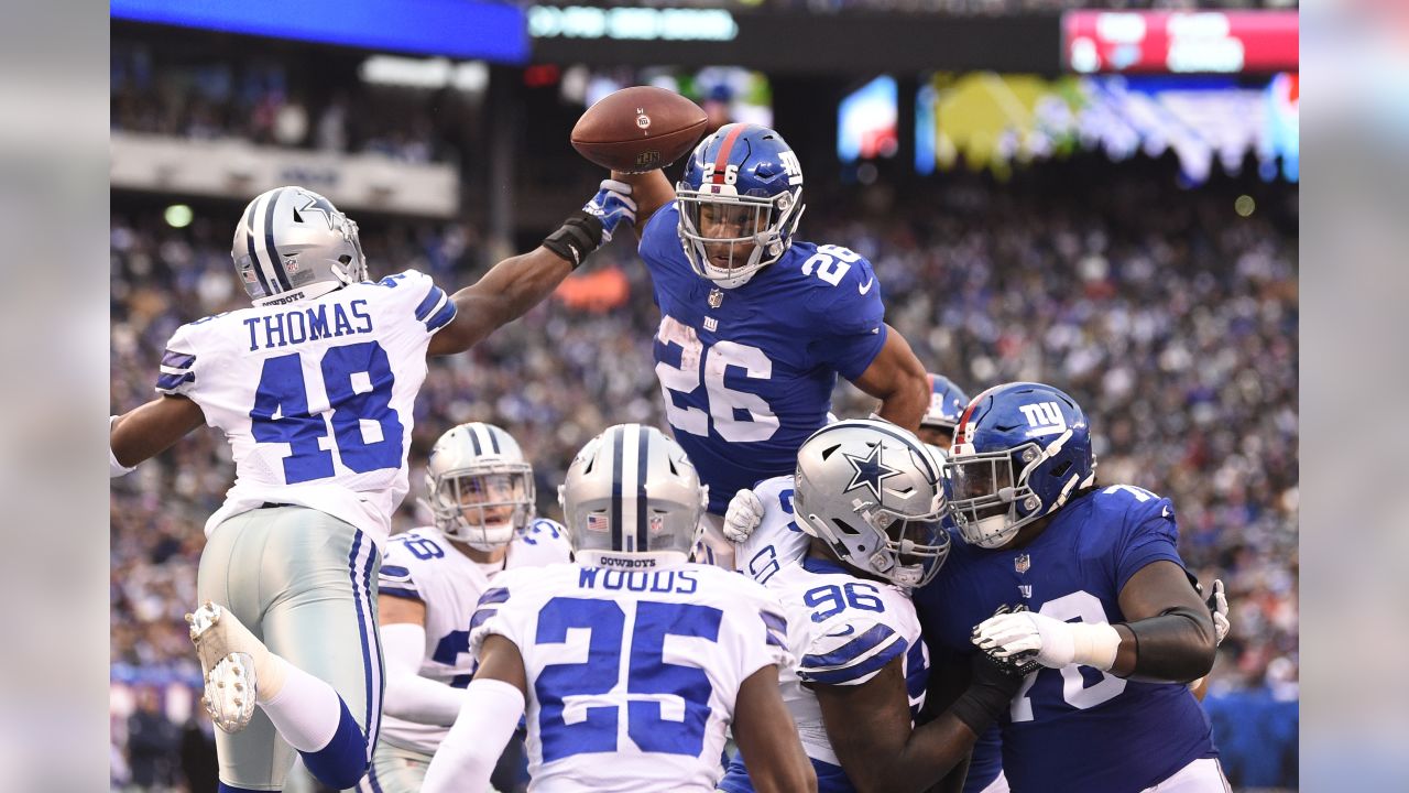 Giants' Saquon Barkley on message he got from Adrian Peterson