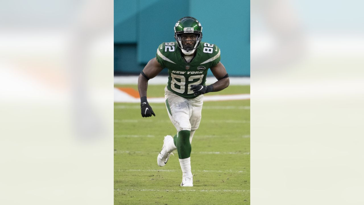 Jamison Crowder of the New York Jets in action against the Dallas