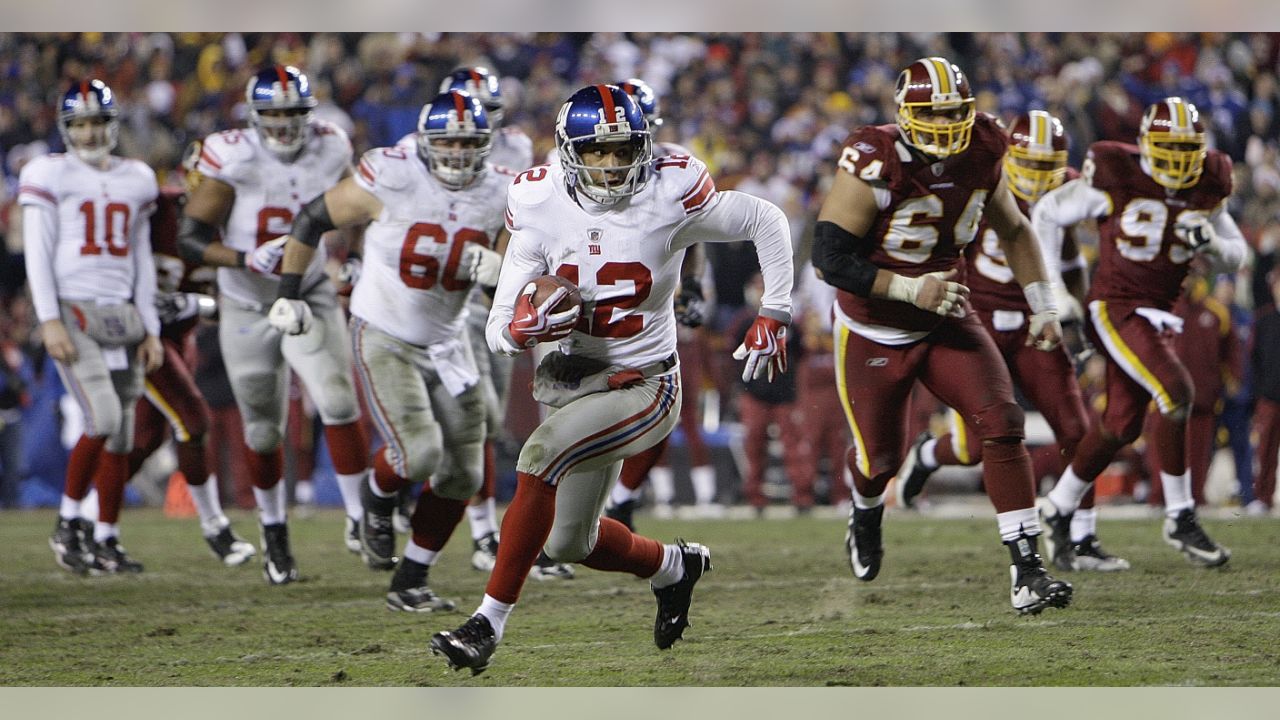 Landover, Maryland, USA. November 8, 2020:New York Giants strong safety  Jabrill Peppers (21) celebrates the fumble recover during the NFL Game  between the New York Giants and Washington Football Team at FedEx