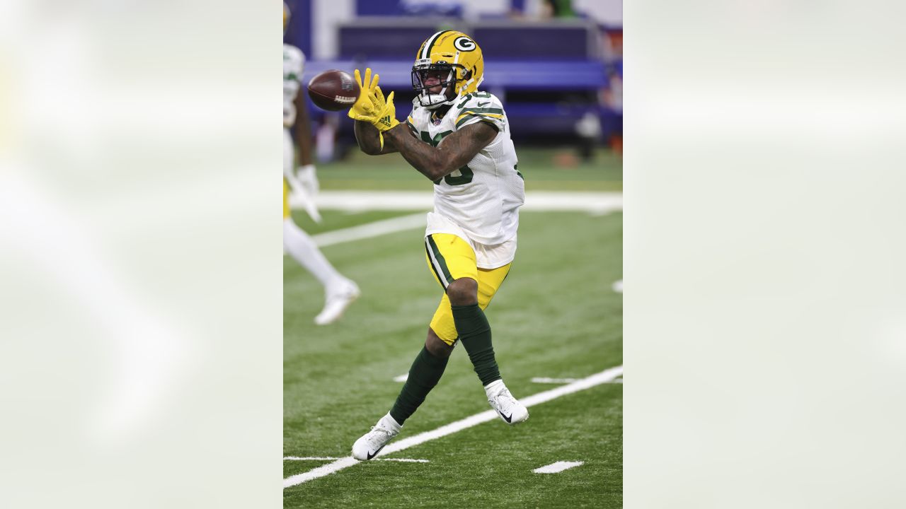 Green Bay Packers center Lucas Patrick (62) passes the ball during the  first half of an NFL football game against the Seattle Seahawks, Sunday,  Nov. 14, 2021, in Green Bay, Wis. (AP