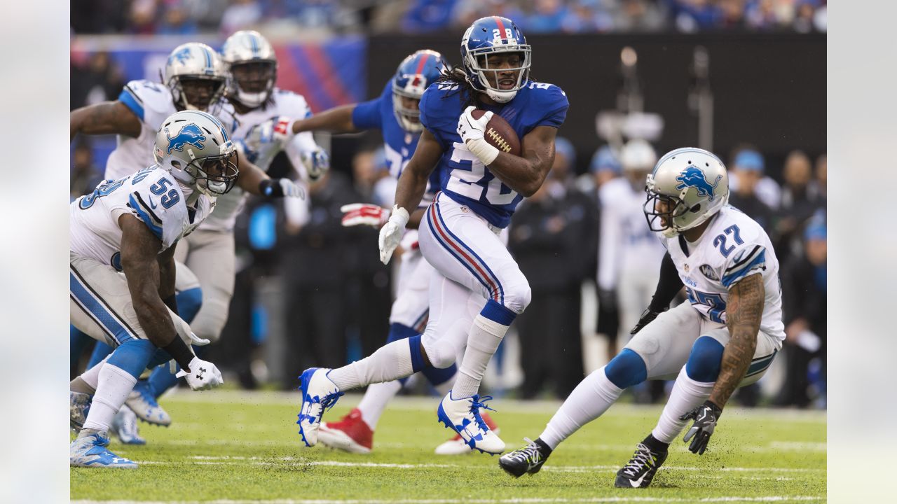 East Rutherford, NJ. 18/12/2022, Detroit Lions wide receiver Amon-Ra St.  Brown (14) makes a catch during a NFL game against the New York Jets on  Sunday, Dec. 18, 2022 in East Rutherford