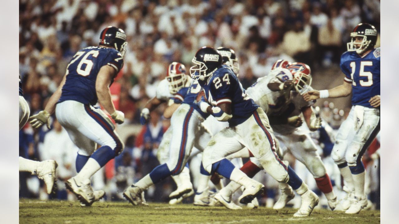 Former New York Giants running back Ottis OJ Anderson appears at