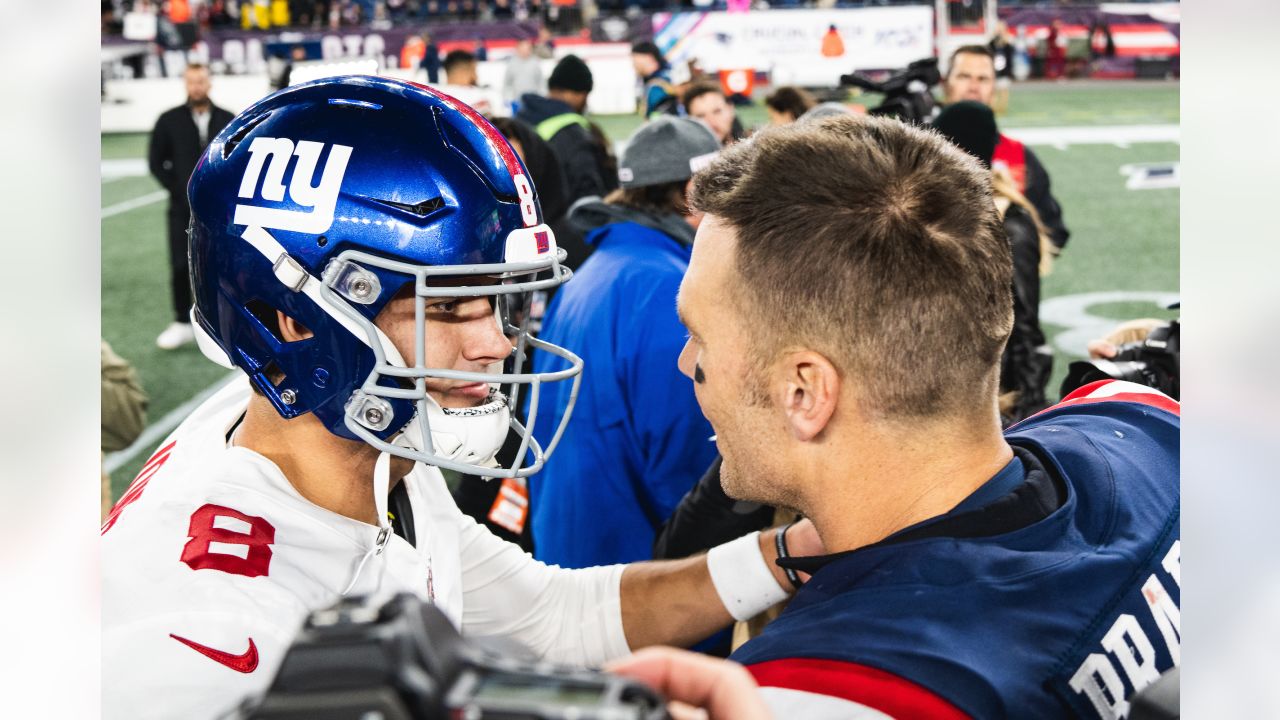 16H Jerseys de football Custom New York''giants''' 26 Saquon Barkley 3  Sterling Shepard 8 Daniel Jones 19 Kenny Golladay 92 Michael Strahan 