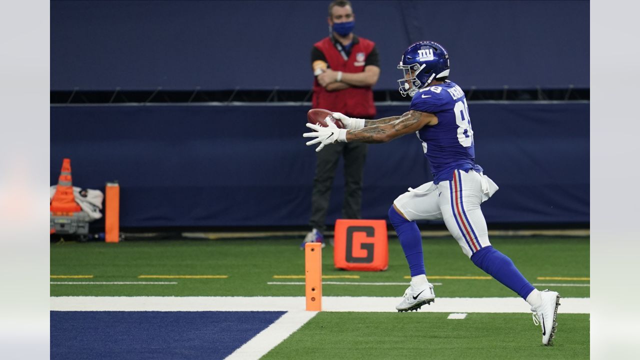 Dallas Cowboys tight end Jeremy Sprinkle (87) warms up before an NFL  football game against the New York Giants, Sunday, Dec. 19, 2021, in East  Rutherford, N.J. The Dallas Cowboys defeated the