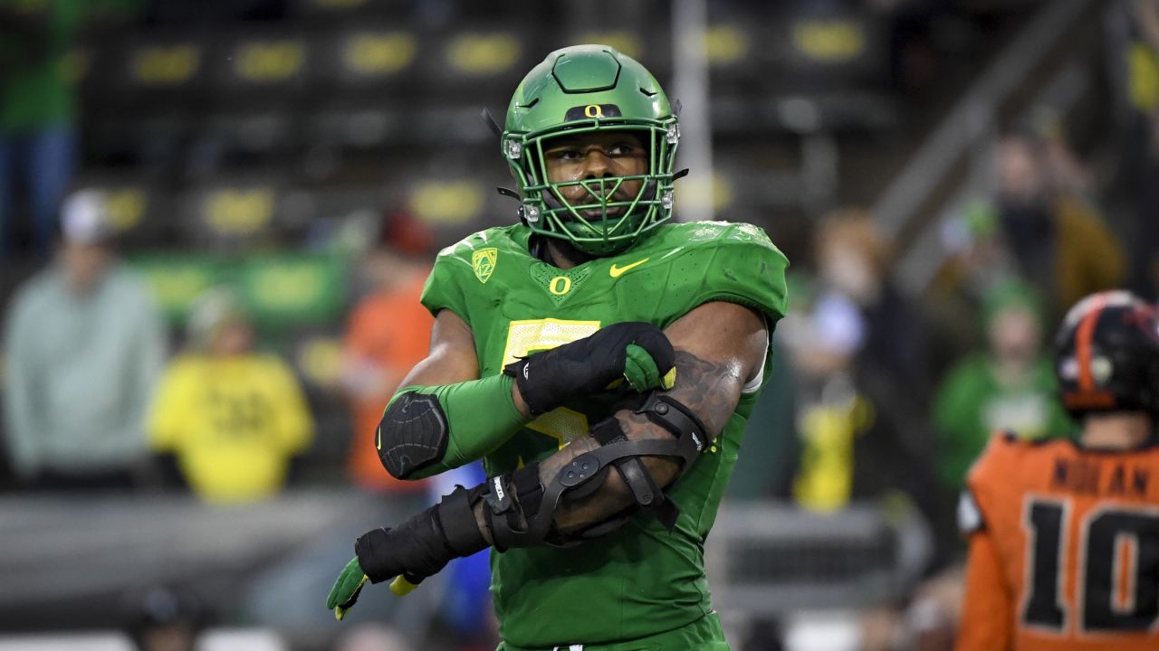 Oregon Duck Kayvon Thibodeaux drafted by NY Giants with 5th pick