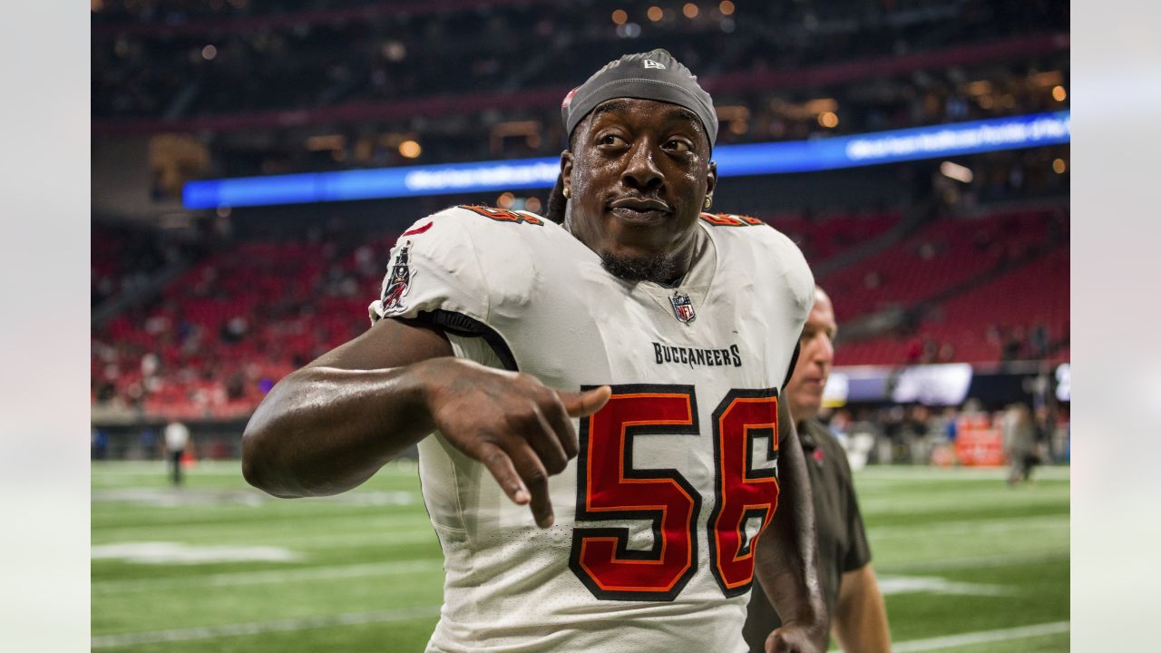 Tampa Bay Buccaneers cornerback Sean Murphy-Bunting (23) works during the  first half of an NFL football game against the Atlanta Falcons, Sunday,  Jan. 8, 2023, in Atlanta. The Atlanta Falcons won 30-17. (