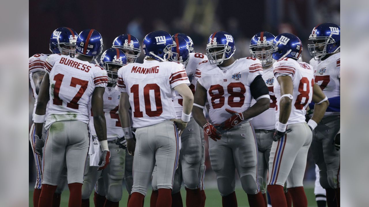 Plaxico Burress New York Giants Autographed 16 x 20 Super Bowl XLII  Running After Touchdown Photograph