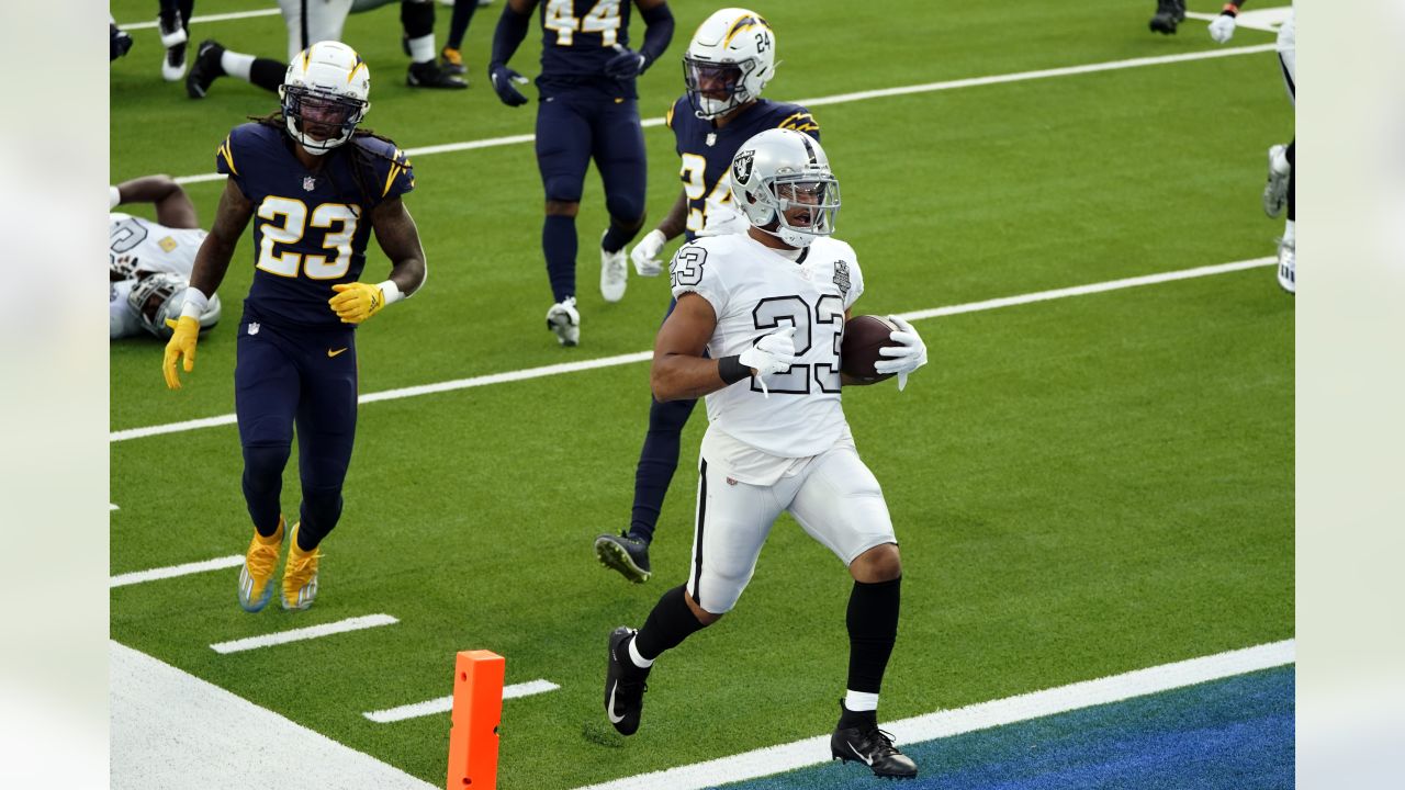 Las Vegas Raiders - Devontae Booker made his carries count. #LVvsLAC I  #RaiderNation