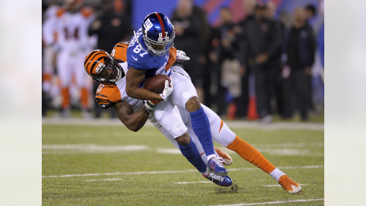 New York Giants tackle Eric Smith during an NFL preseason football game  against the Cincinnati Bengals, Sunday, Aug. 21, 2022 in East Rutherford,  N.J. The Giants won 25-22. (AP Photo/Vera Nieuwenhuis Stock