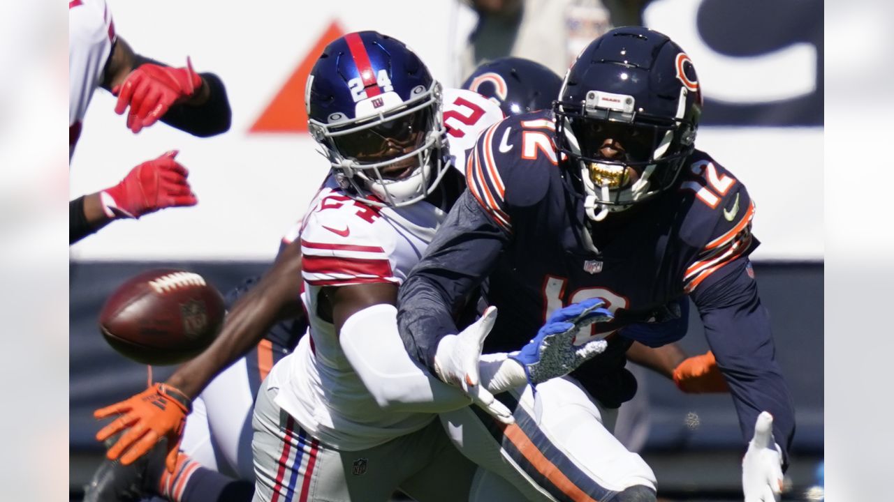 Atlanta Falcons running back Cordarrelle Patterson, below, is tackled by  New York Giants safety Xavier McKinney (29) during the first half of an NFL  football game, Sunday, Sept. 26, 2021, in East