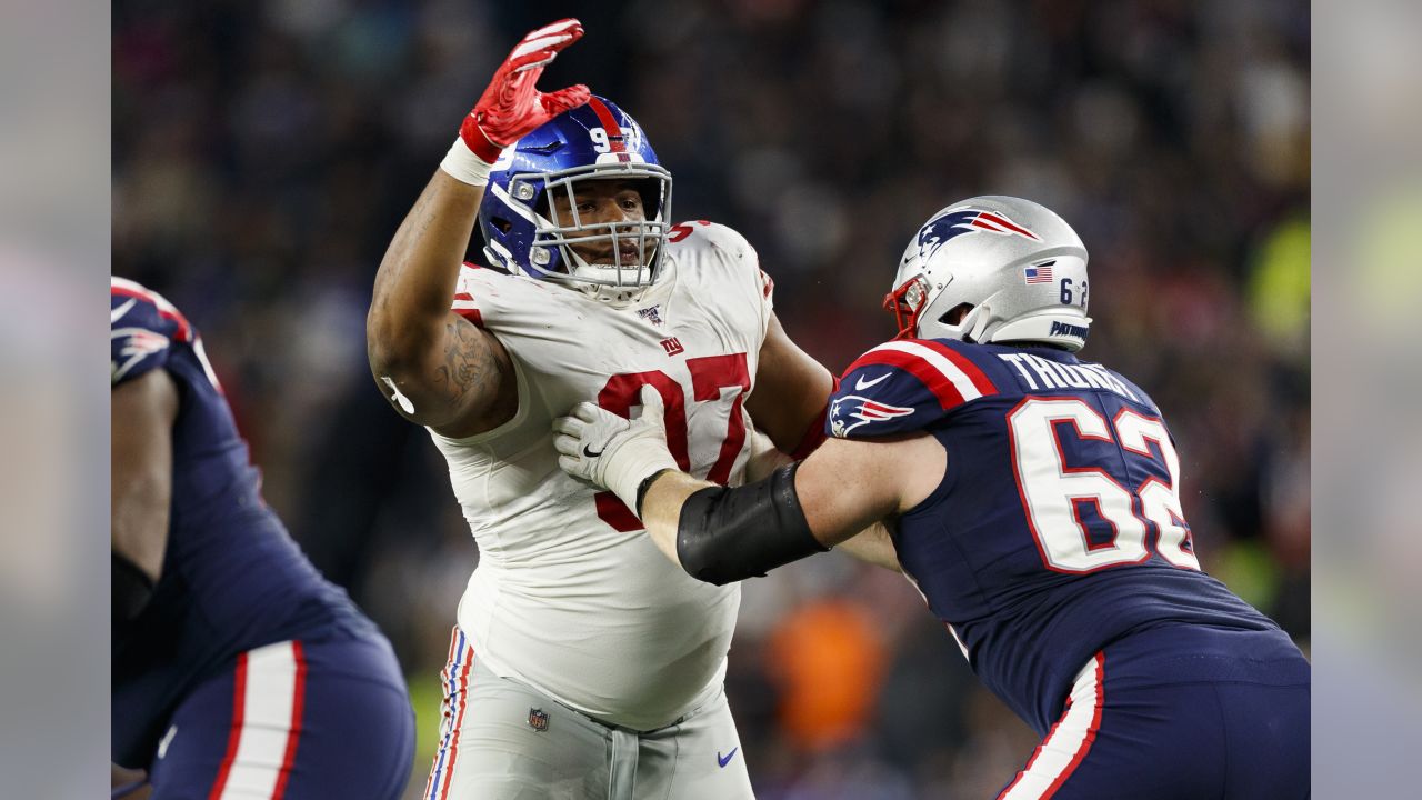 NFC defensive tackle Dexter Lawrence (97) of the New York Giants celebrates  after the Pro Bowl Games, Sunday, Feb. 5, 2023, in Las Vegas. (Doug Benc/AP  Images for NFL Stock Photo - Alamy