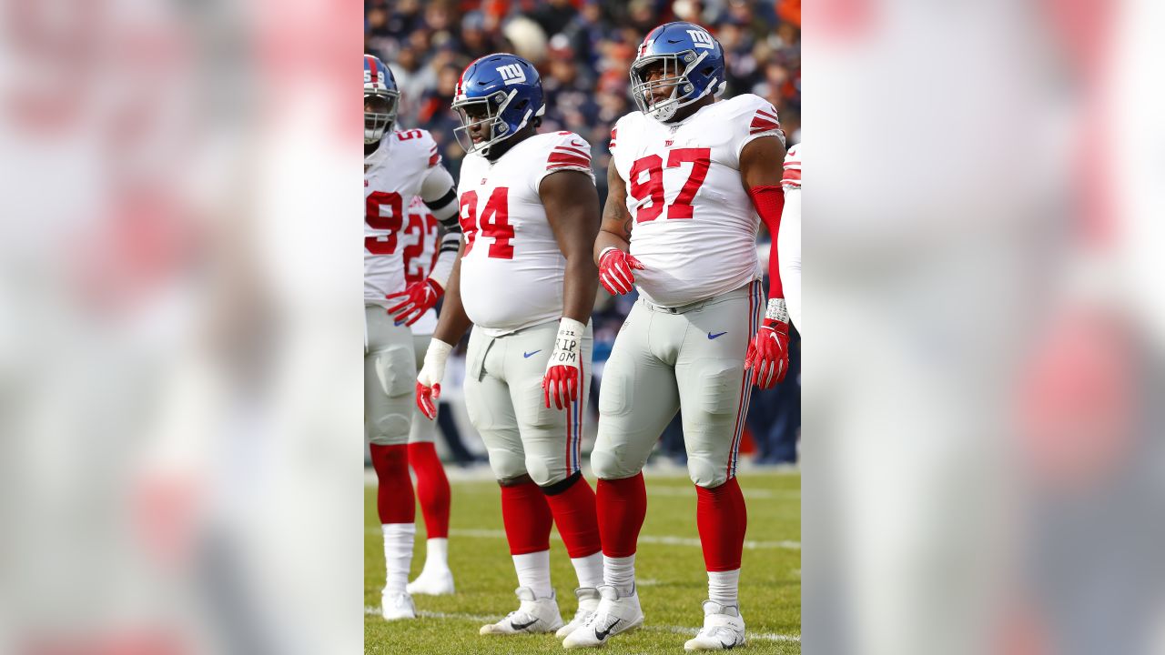 NFC defensive tackle Dexter Lawrence (97) of the New York Giants celebrates  after the Pro Bowl Games, Sunday, Feb. 5, 2023, in Las Vegas. (Doug Benc/AP  Images for NFL Stock Photo - Alamy