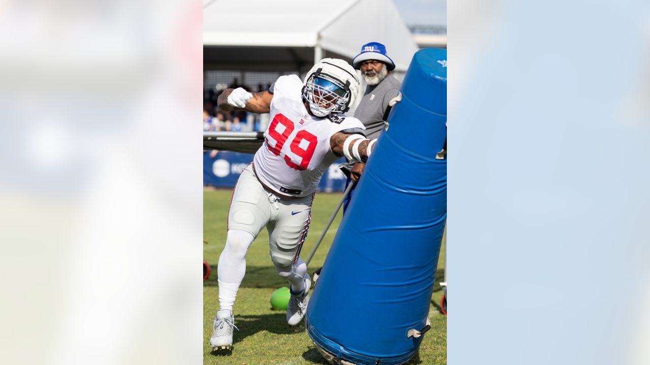 New York Giants running back Sandro Platzgummer (34) practices before a  preseason NFL football game against the New York Jets, Sunday, Aug. 28,  2022, in East Rutherford, N.J. (AP Photo/John Munson Stock