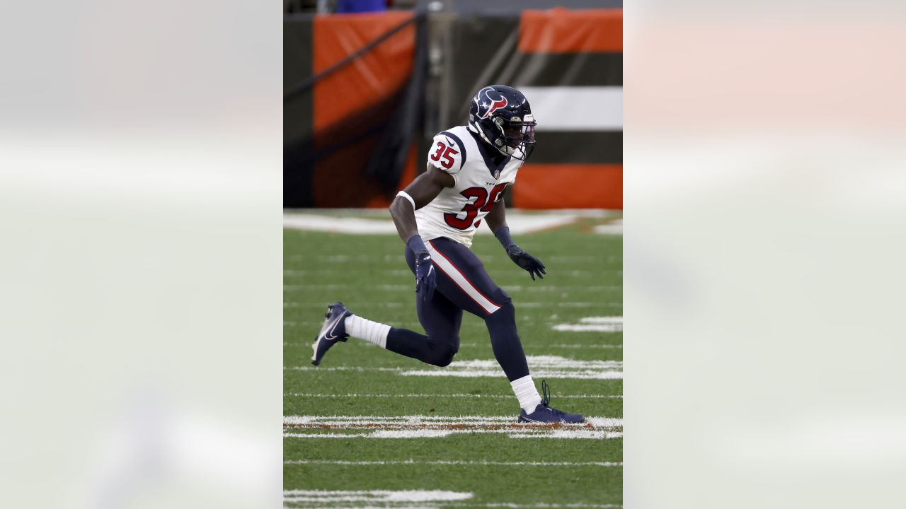 Keion Crossen of the Miami Dolphins stands during the national