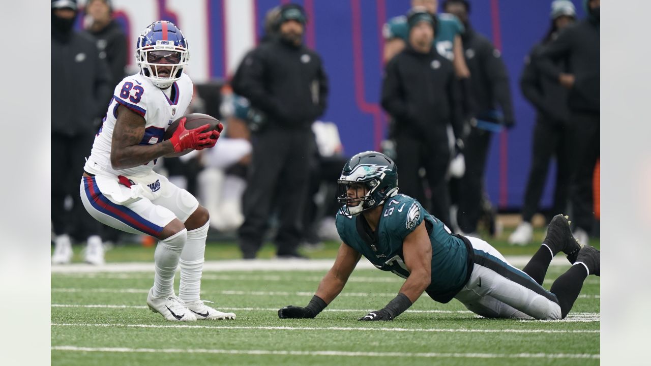 Giants S Xavier McKinney expresses displeasure over Eagles' Week