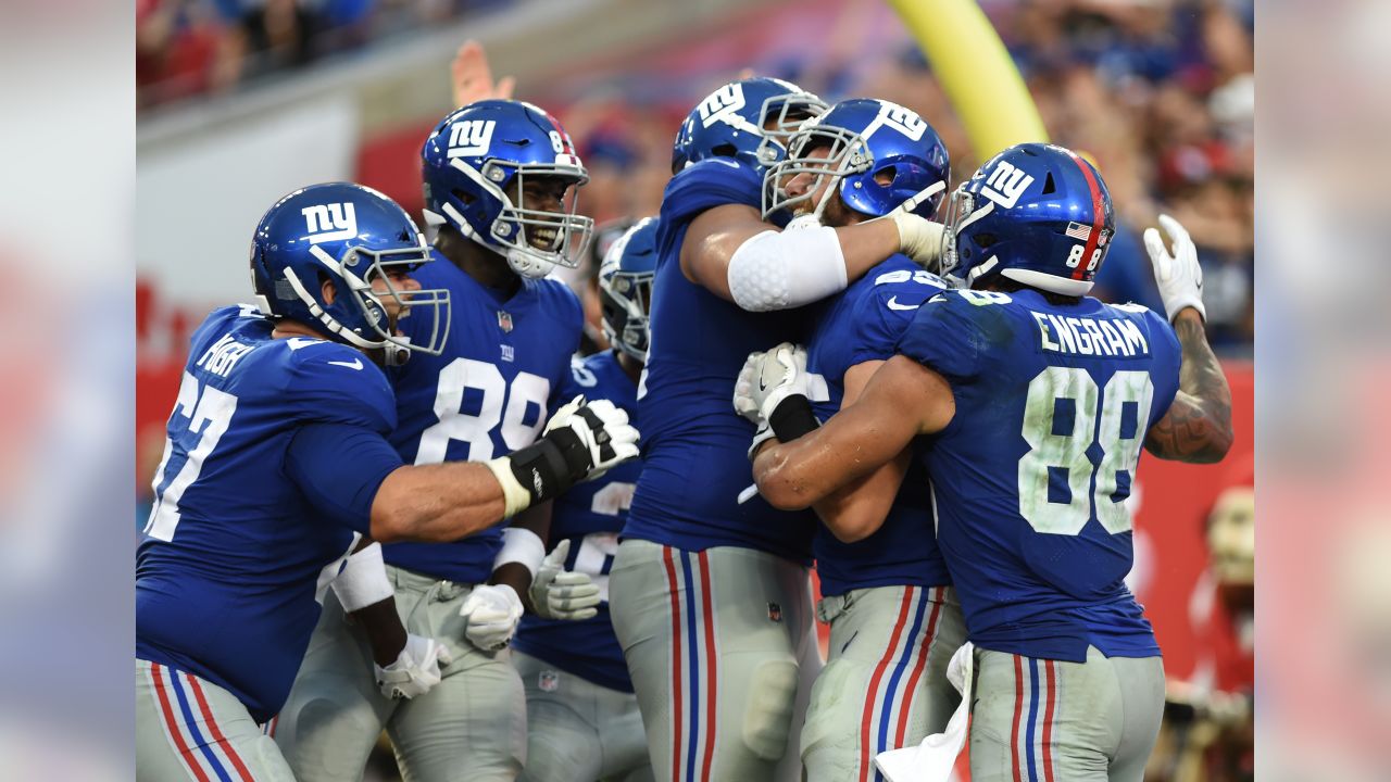 August 22, 2019: New York Giants tight end Rhett Ellison (85) during NFL  football preseason game action between the New York Giants and the  Cincinnati Bengals at Paul Brown Stadium in Cincinnati