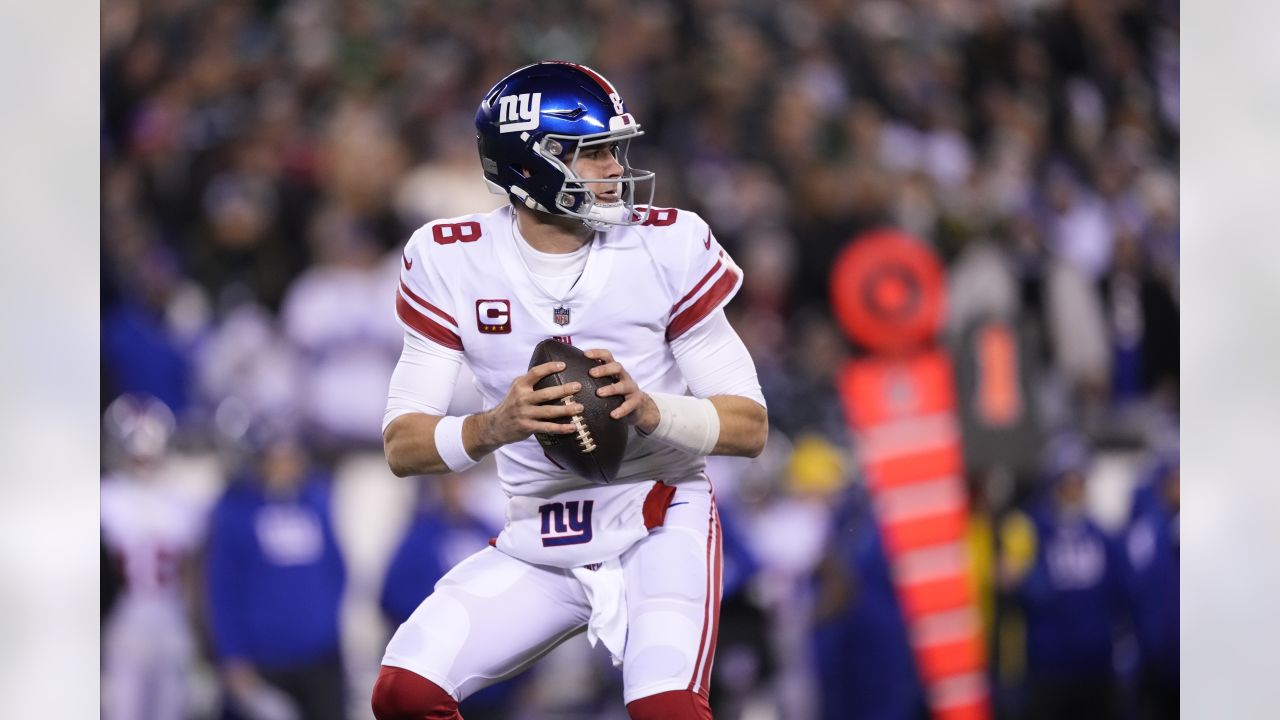 New York Giants defensive back Michael Coe, center, is shown before an NFL  football game between the New York Giants and the Philadelphia Eagles  Sunday, Nov. 20, 2011 in East Rutherford, N.J. (