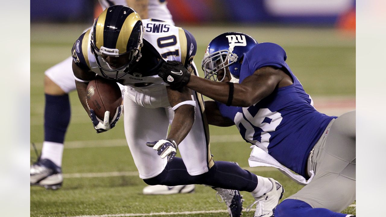 The NFL crucial catch decal is seen on on an officials hat during