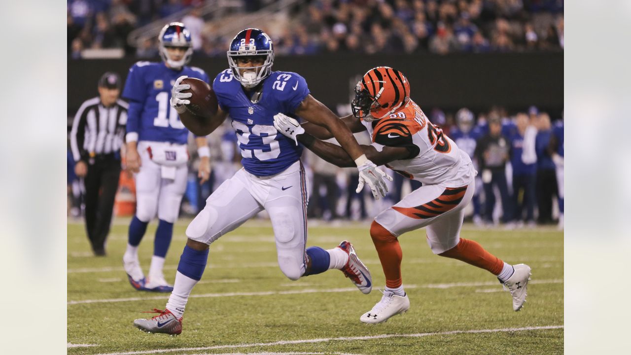 New York Giants tackle Eric Smith during an NFL preseason football game  against the Cincinnati Bengals, Sunday, Aug. 21, 2022 in East Rutherford,  N.J. The Giants won 25-22. (AP Photo/Vera Nieuwenhuis Stock