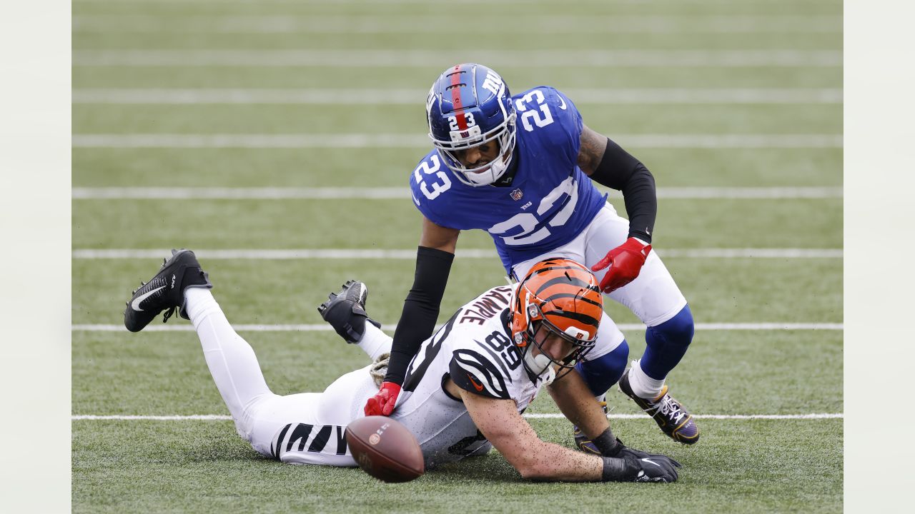 Cincinnati Bengals tight end Drew Sample (89) runs off the field after an  NFL football game against the New York Jets, Sunday, Oct. 31, 2021, in East  Rutherford, N.J. (AP Photo/Adam Hunger