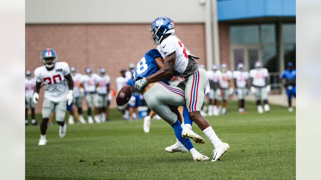 New York Giants video: Joe Judge takes part in muddy fumble drill