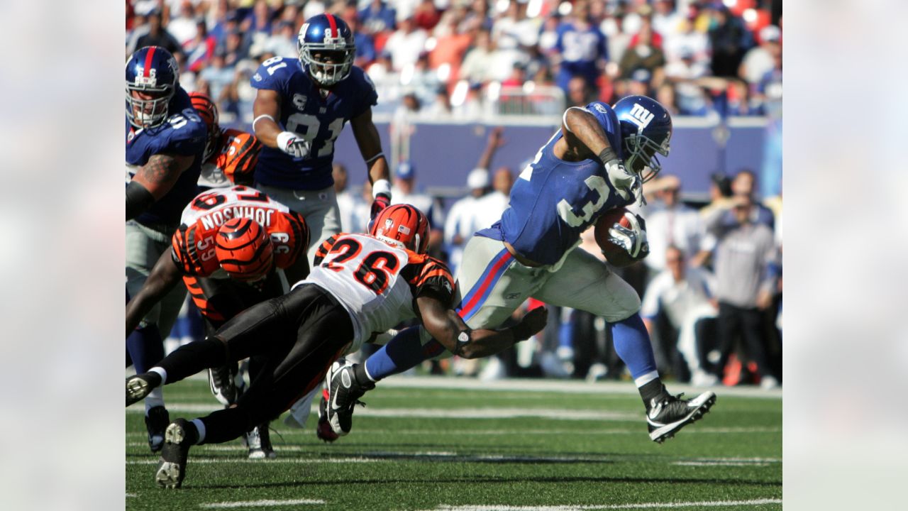 New York Giants tackle Eric Smith during an NFL preseason football game  against the Cincinnati Bengals, Sunday, Aug. 21, 2022 in East Rutherford,  N.J. The Giants won 25-22. (AP Photo/Vera Nieuwenhuis Stock