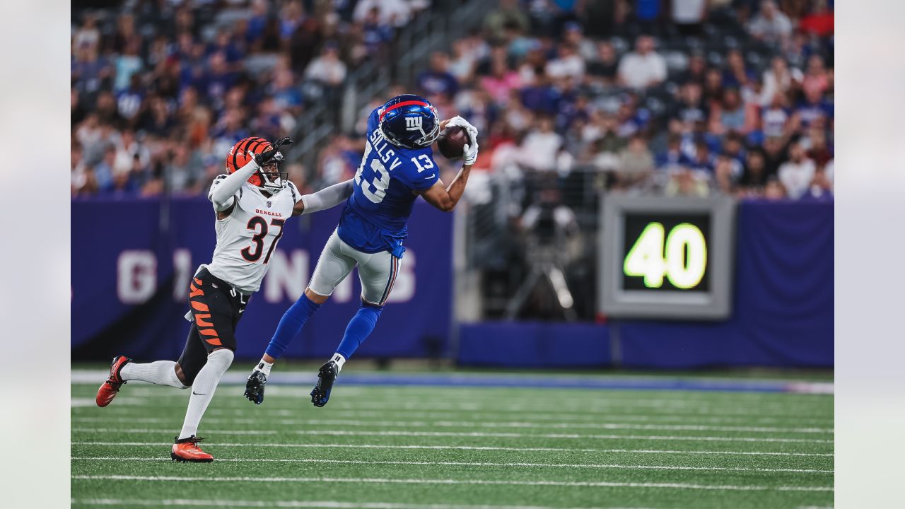 Cincinnati Bengals safety Dax Hill (23) during an NFL preseason football  game against the New York Giants, Sunday, Aug. 21, 2022 in East Rutherford,  N.J. The Giants won 25-22. (AP Photo/Vera Nieuwenhuis