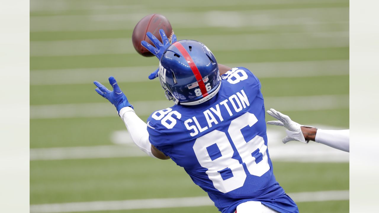 East Rutherford, New Jersey, USA. 18th Sep, 2017. Detroit Lions cornerback Darius  Slay (23) leaps for the ball prior to the NFL game between the Detroit Lions  and the New York Giants