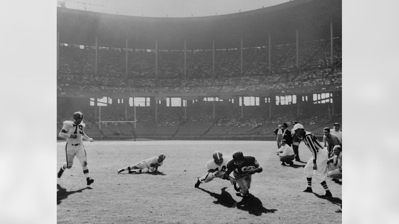 Lot Detail - October 1, 1950 New York Giants @ Cleveland Browns NFL Ticket  Stub- Browns' 1st NFL Home Game