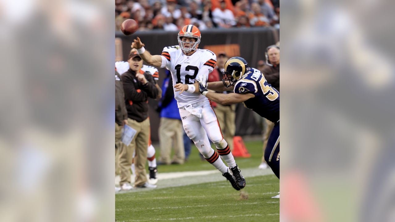 Cleveland Browns wide receiver Travis Benjamin runs the ball during  preseason NFL football game between the Browns and the St. Louis Rams  Saturday, Aug. 23, 2014, in Cleveland. (AP Photo/Tony Dejak Stock