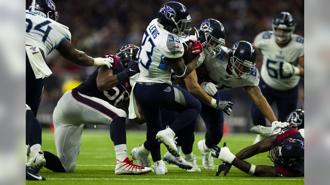 December 29, 2019: A Tennessee Titans helmet sits on the sideline during  the 1st quarter of an NFL football game between the Tennessee Titans and  the Houston Texans at NRG Stadium in