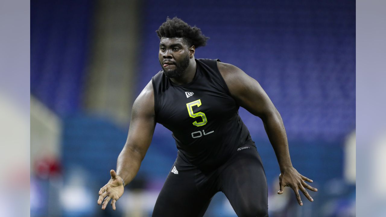 Mekhi Becton Runs 5.1 40-Yard Dash At NFL Combine, One year ago today,  Mekhi proved that big men have speed too., By New York Jets