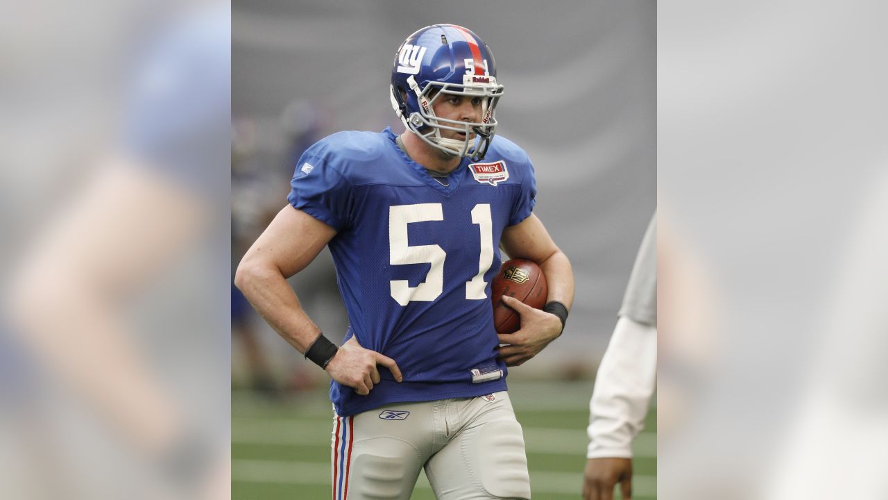 NFL Auction  Crucial Catch - Giants Zak DeOssie Game Used Jersey W/  Captains Patch Washed By Equipment Manager (October 7th