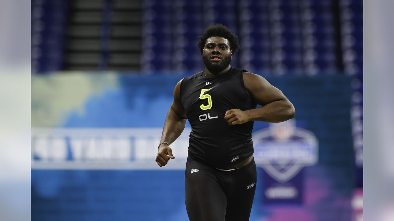 Louisville lineman Mekhi Becton shows off athleticism at NFL combine