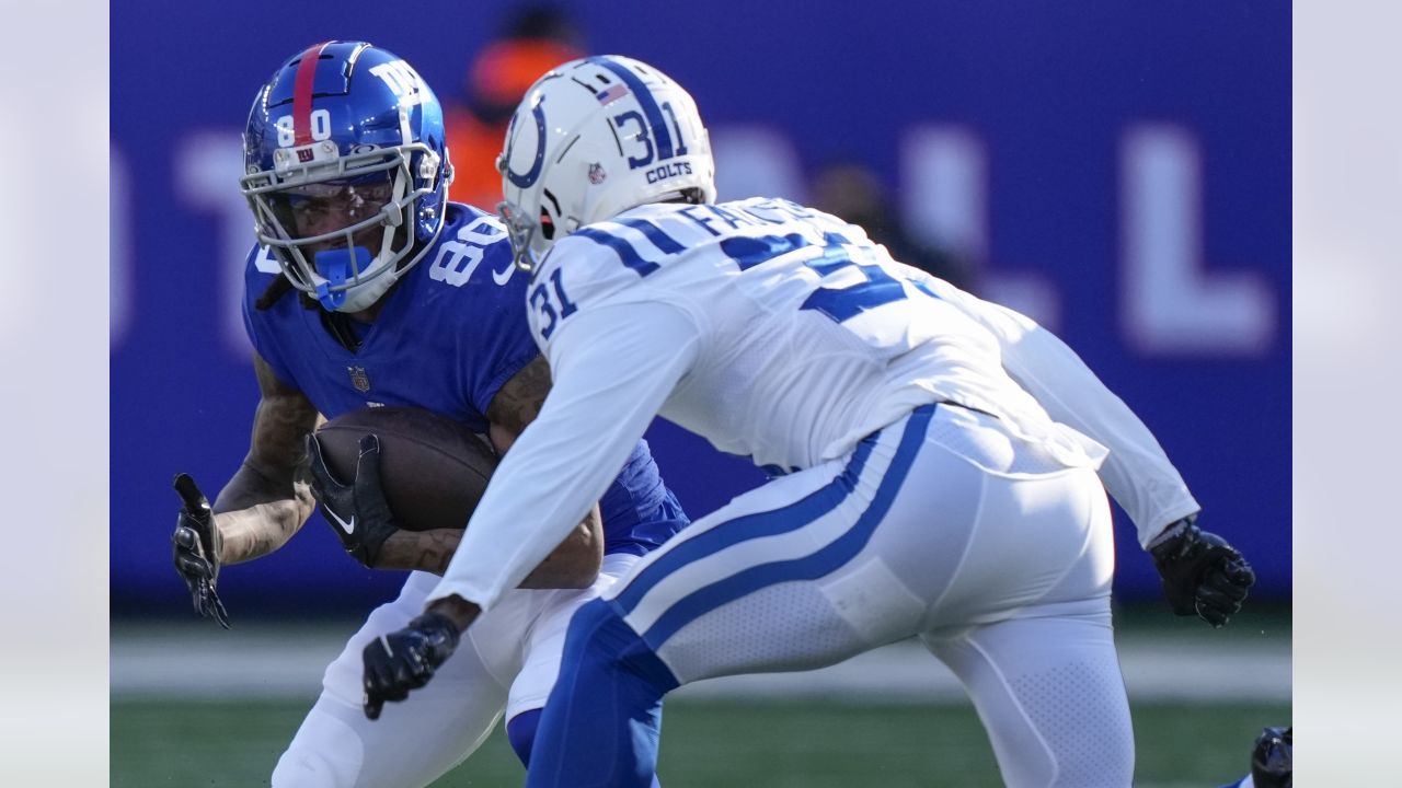 East Rutherford, New Jersey, USA. 1st Jan, 2023. Indianapolis Colts  quarterback Nick Foles (9) looks to pass during a NFL game against the New  York Giants in East Rutherford, New Jersey. Duncan