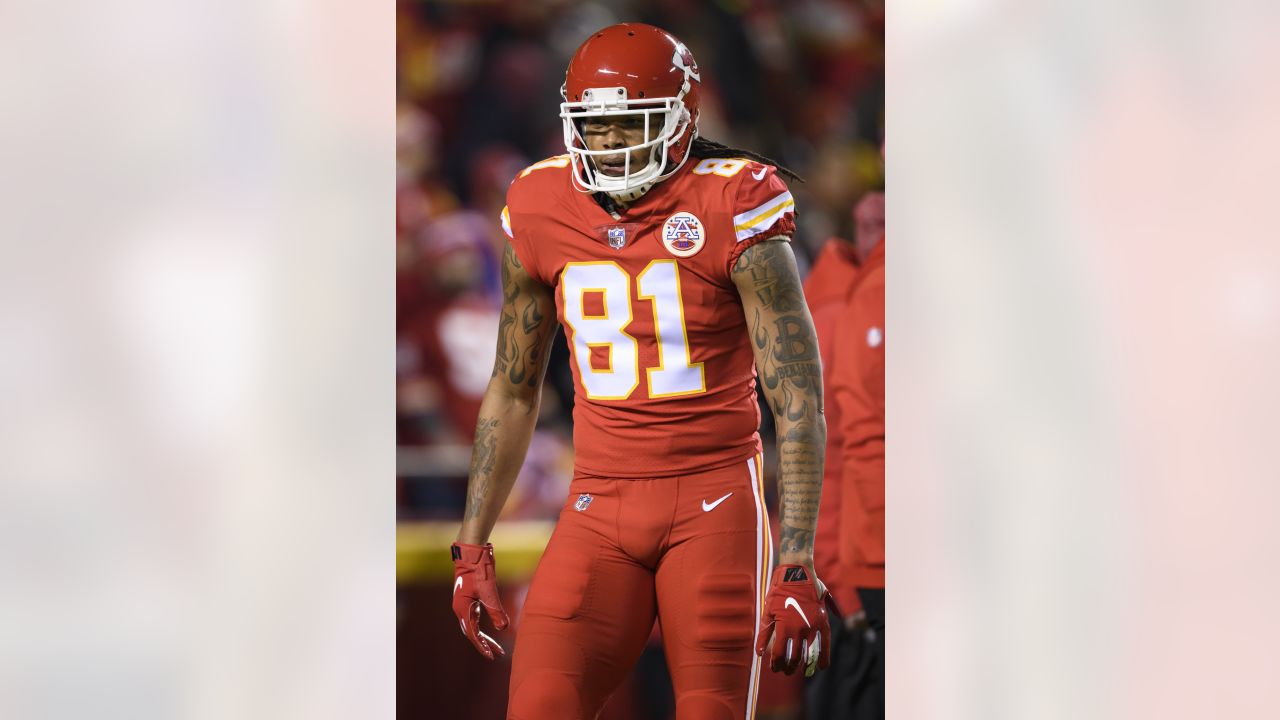 Kansas City Chiefs offensive guard Trey Smith (65) during pre-game warmups  before an NFL football game against the Cleveland Browns, Sunday, Sept.12,  2021 in Kansas City, Mo. (AP Photo/Reed Hoffmann Stock Photo 