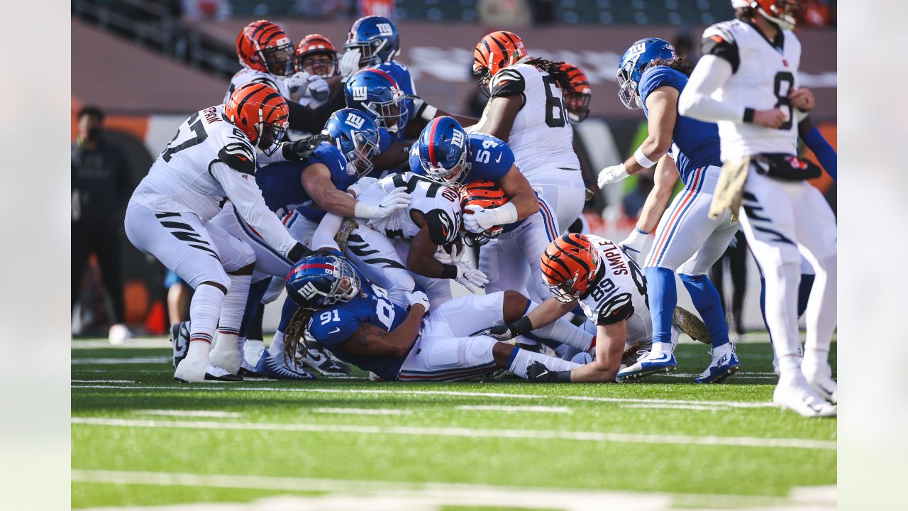 Bengals lose Sunday's game against New York Giants 19-17