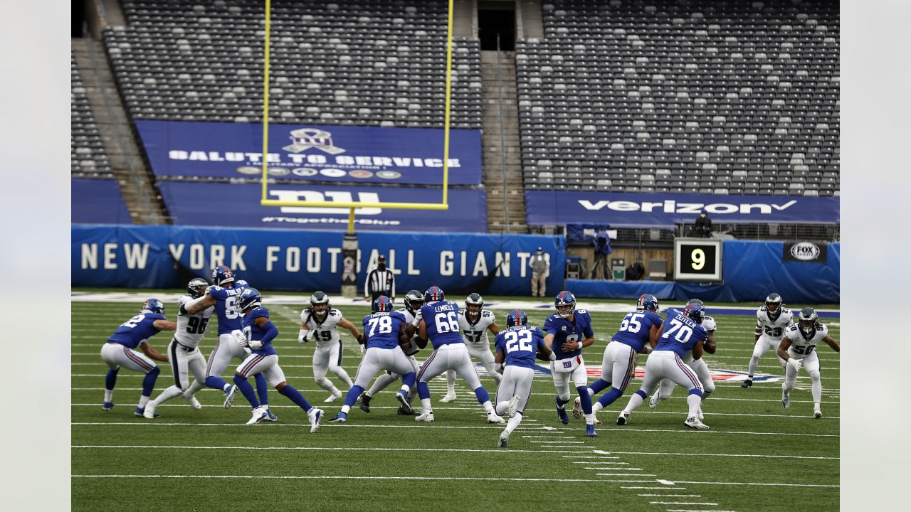 Philadelphia Eagles vs. New York Giants. Fans support on NFL Game