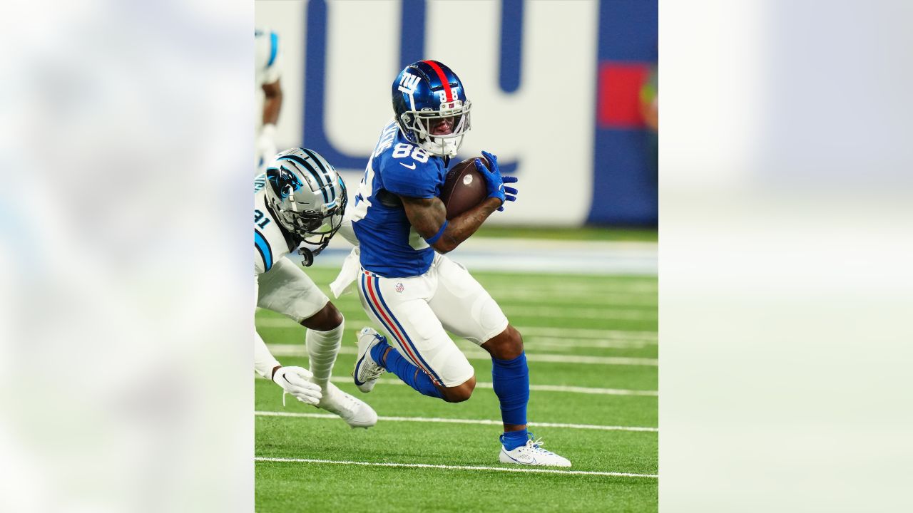 Defensive tackle Kobe Smith of the New York Giants in action