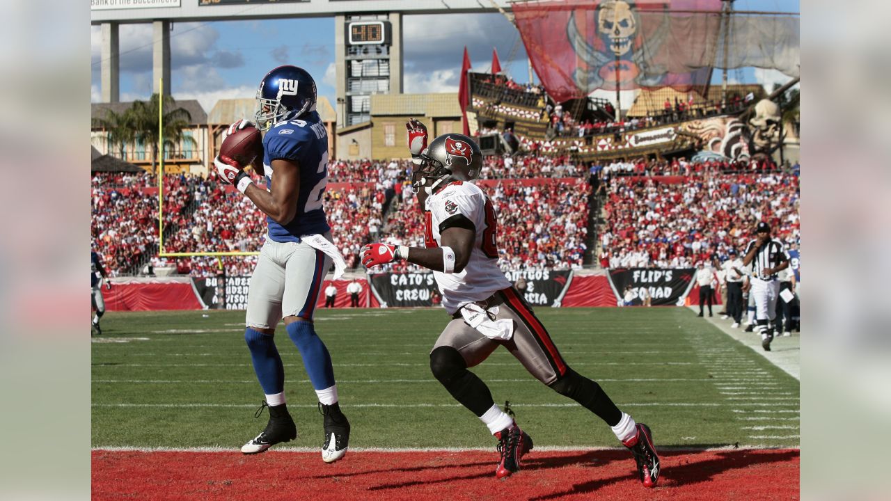 Tampa Bay Buccaneers' running back Earnest Graham (34) heads for the locker  room at half-time as the Buccaneers play the Arizona Cardinals at Raymond  James Stadium in Tampa, Florida on November 4