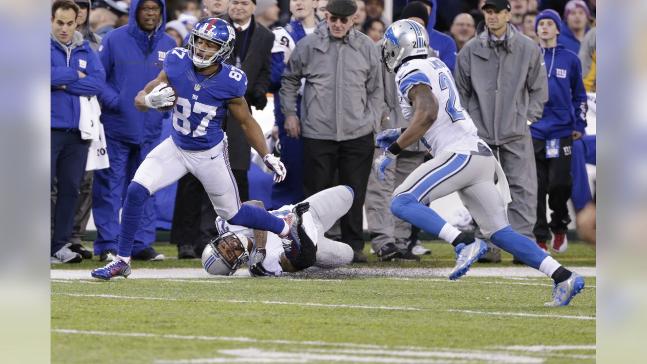 East Rutherford, NJ. 18/12/2022, Detroit Lions wide receiver Amon-Ra St.  Brown (14) makes a catch during a NFL game against the New York Jets on  Sunday, Dec. 18, 2022 in East Rutherford