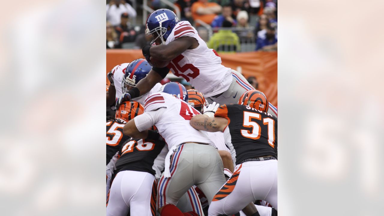 New York Giants tackle Eric Smith during an NFL preseason football game  against the Cincinnati Bengals, Sunday, Aug. 21, 2022 in East Rutherford,  N.J. The Giants won 25-22. (AP Photo/Vera Nieuwenhuis Stock