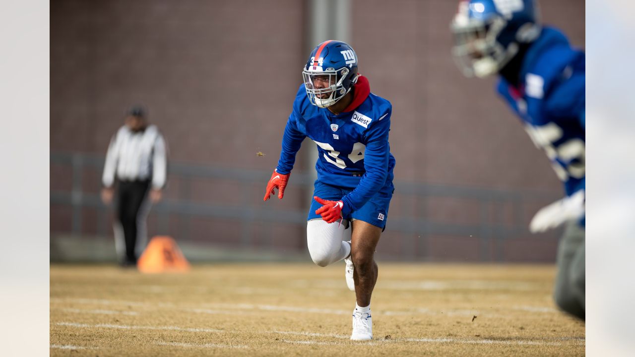 New York Giants corner back Nick McCloud (44) in action during the NFL  divisional round playoff football game against the Philadelphia Eagles,  Saturday, Jan. 21, 2023, in Philadelphia. (AP Photo/Chris Szagola Stock